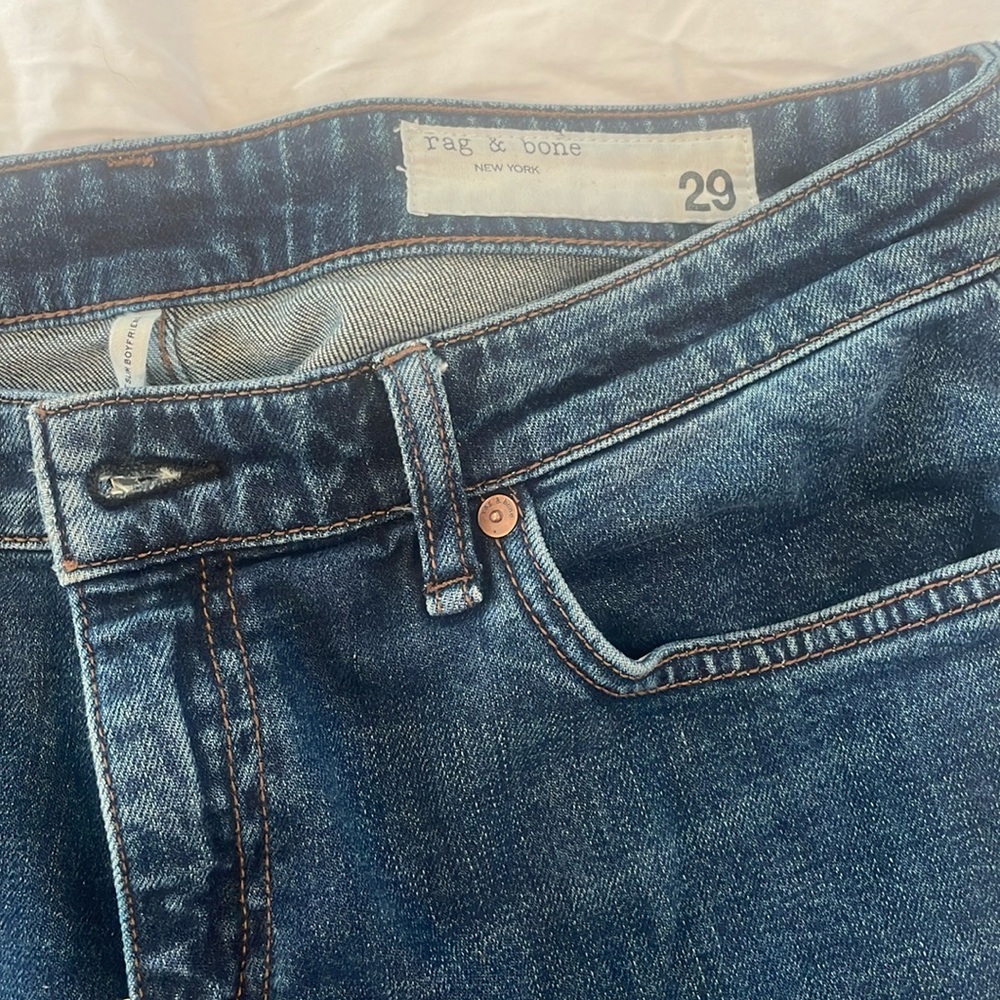 Rag & bone low rise slim boyfriend Jean size 29